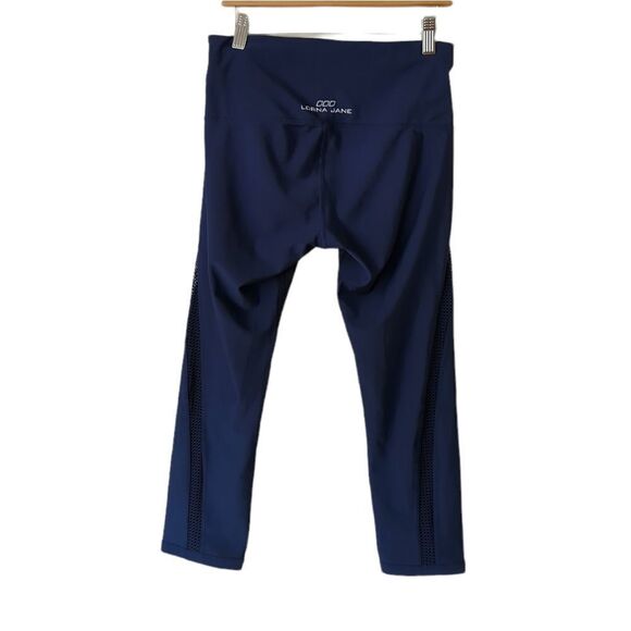 Lorna Jane Exertion Core Crop Leggings Marine Blue - Picture 6 of 10